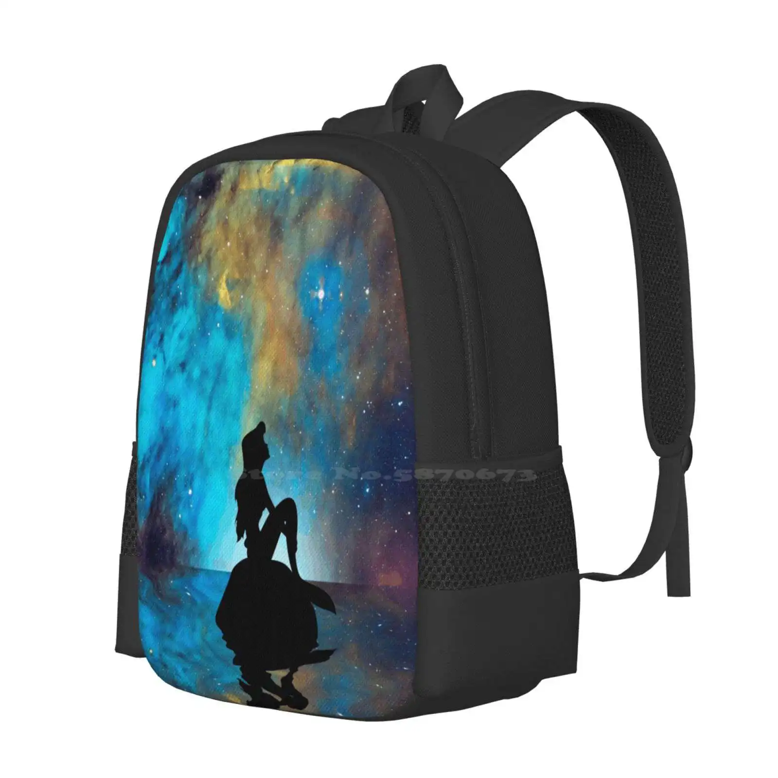 Thinking Of You School Bags For Teenage Girls Laptop Travel Bags Ariel Princess Depletion Cartoons Series Ocean Space The