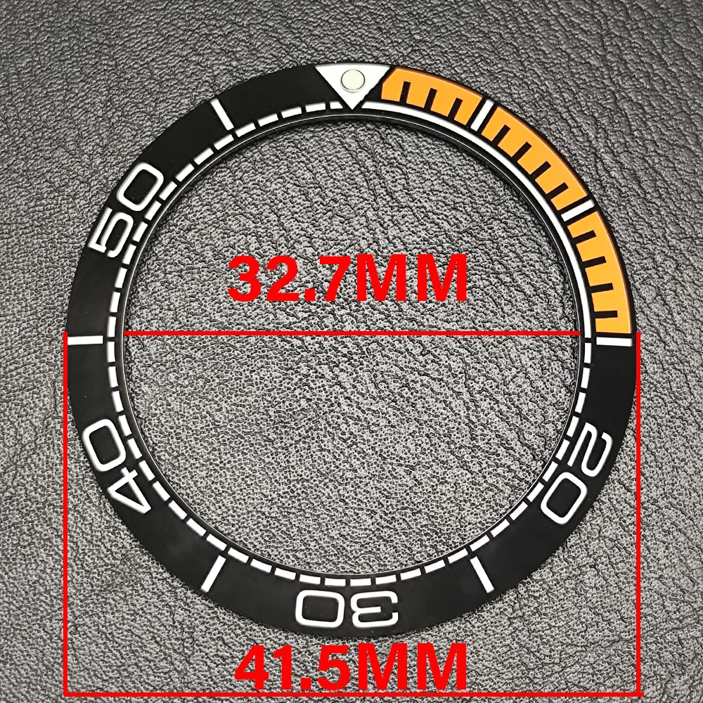41.5mm bezel tilt watch bezel ceramic/aluminum bezel insert ring 43mm case watch accessories inner diameter 32.7mm watch bezel