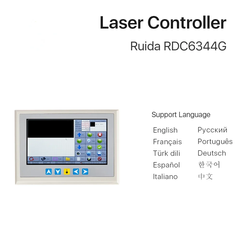 Ruida RD RDC6344G Controlador DSP láser Co2 con panel táctil de 7 "para máquina de grabado y corte láser RDC DSP 6344G