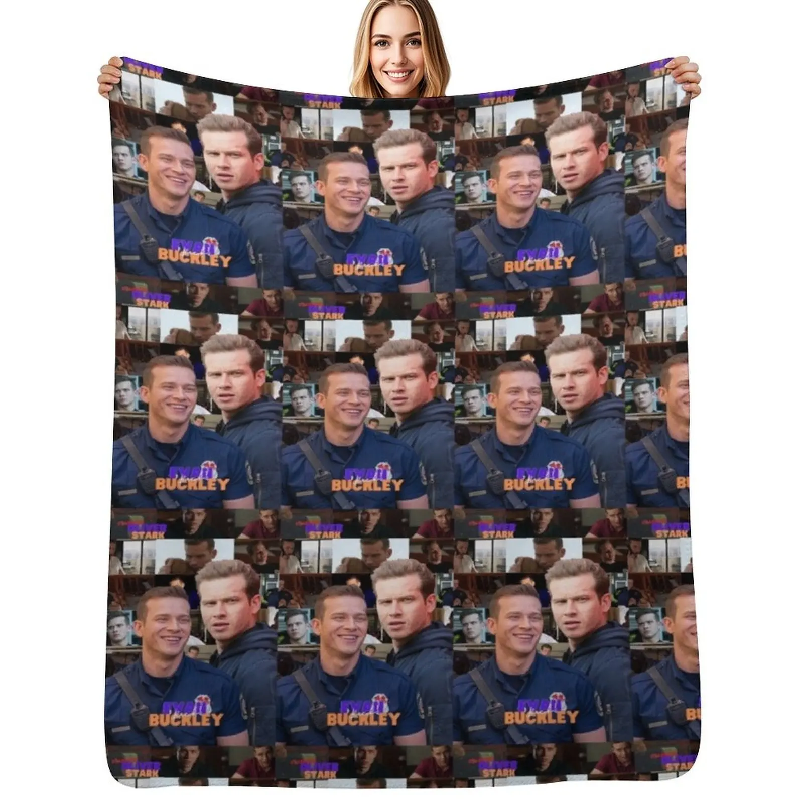 

Evan ' Buck ' Buckley 9-1-1 Throw Blanket Soft Bedroom Blanket for Night Sleeping