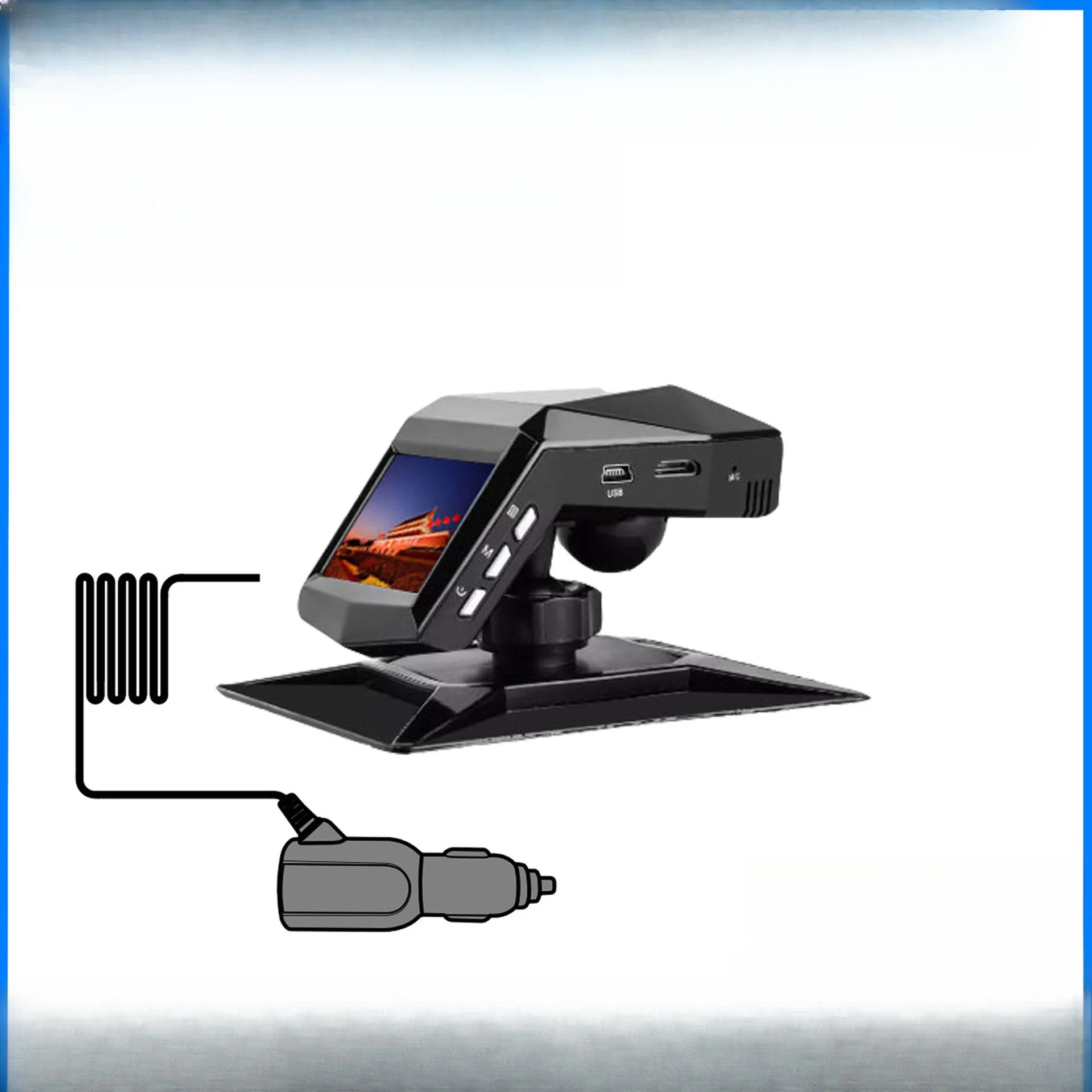 

Видеорегистратор для центральной консоли, беспроводной, не требующий установки, сверхвысокое разрешение, инфракрасное ночное видение 1080p