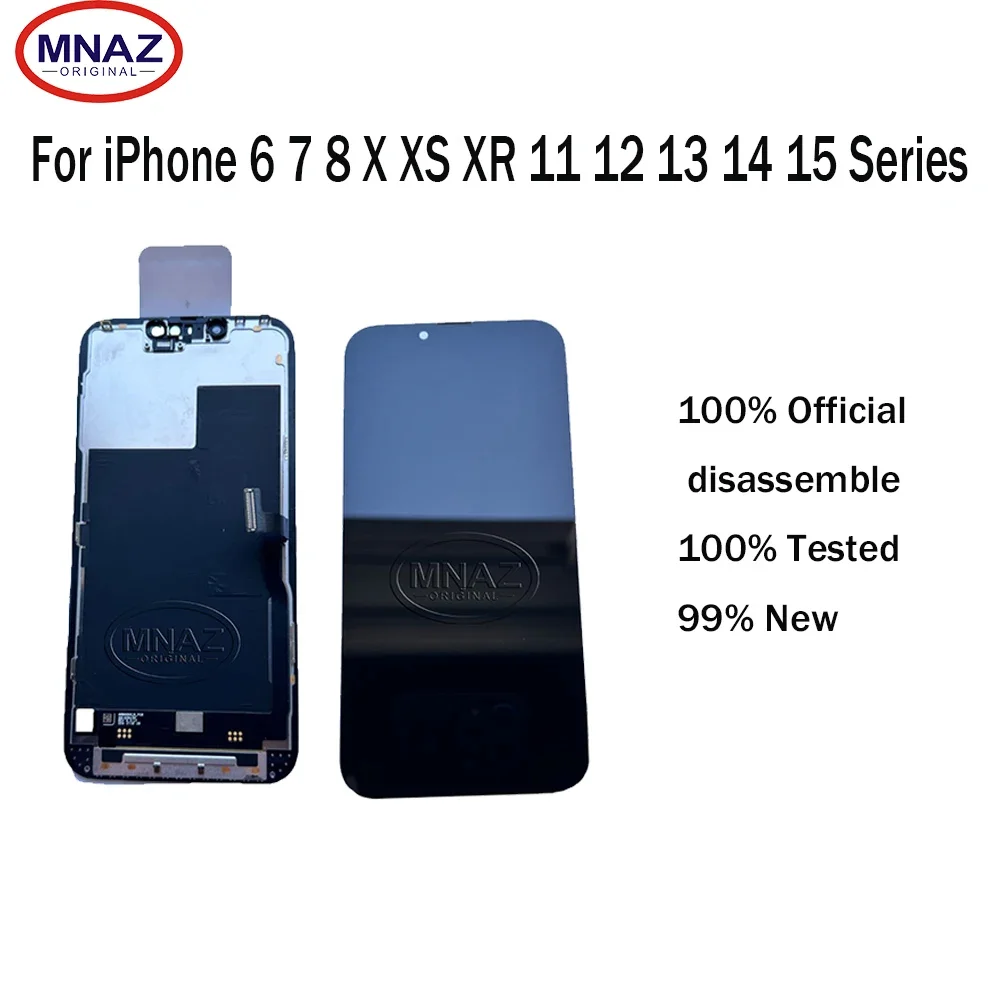 

A+++ Disassembled Screen For iPhone 13 mini 14 Plus 12 15 Pro Max LCD Display Assembly Replace Outer Glass Not Polished