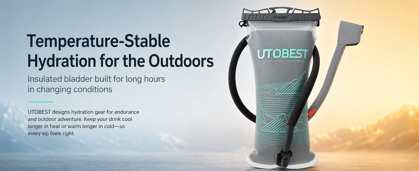 UTOBEST UTR218 2L/3L isolierte Wasserblase, Trinkreservoir, Wärmedämmung, Wasseraufbewahrungstasche – Detail 2