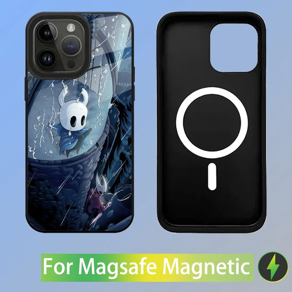 Game H-Hollow K-Knight Phone Case For iPhone 15,14,13,12,11,Plus,Pro,Max Mini Magsafe Magnetic Wireless Charging