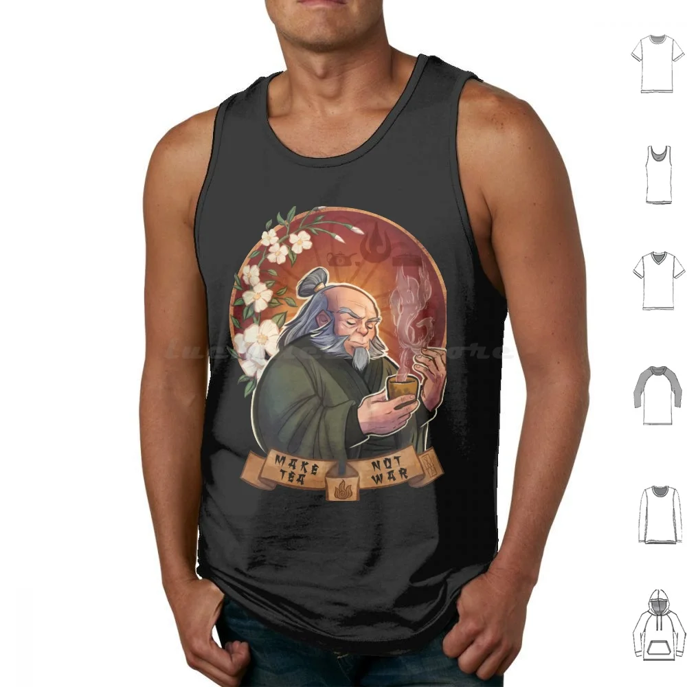 Uncle Iroh Make Tea Not War Tank Tops Vest Sleeveless Atla The Last Airbender Iroh Make Tea Not War Peace Obama Peace Obama