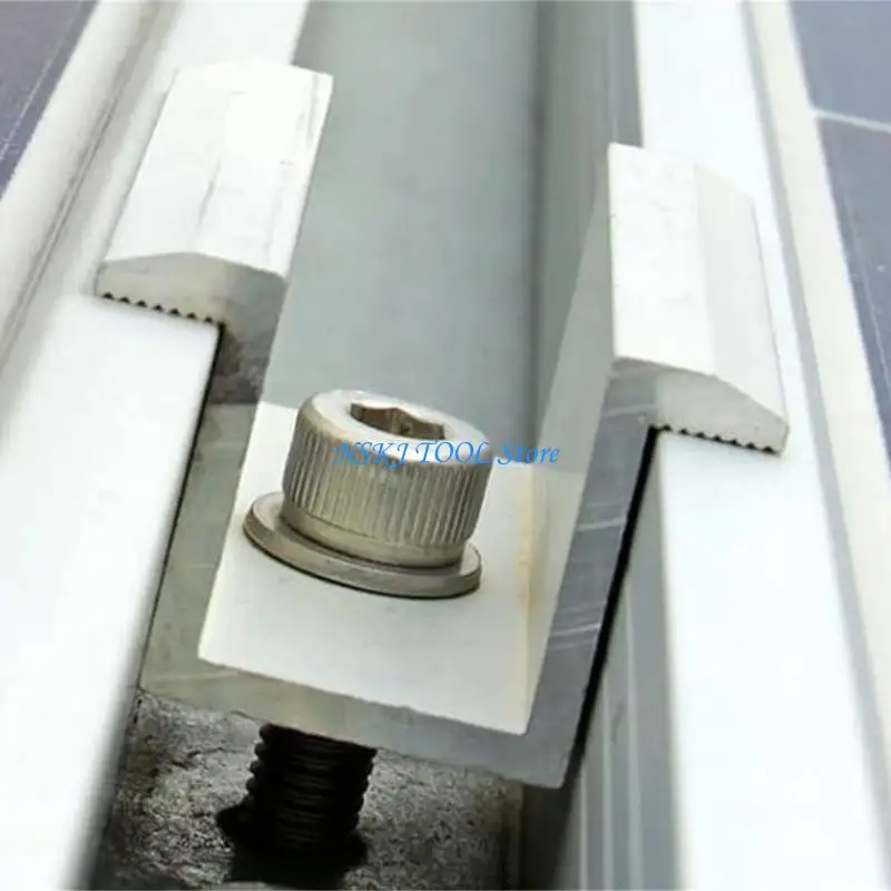 L8RC 12pcs Solar Panel Mounting Clamps With High Strength Aluminum Alloy Materials