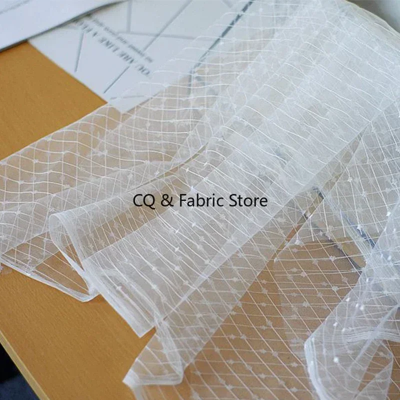 

Мягкая сетчатая кружевная ткань в горошек, тюлевая ткань для свадебного платья, аксессуары для одежды шириной 1,5 метра