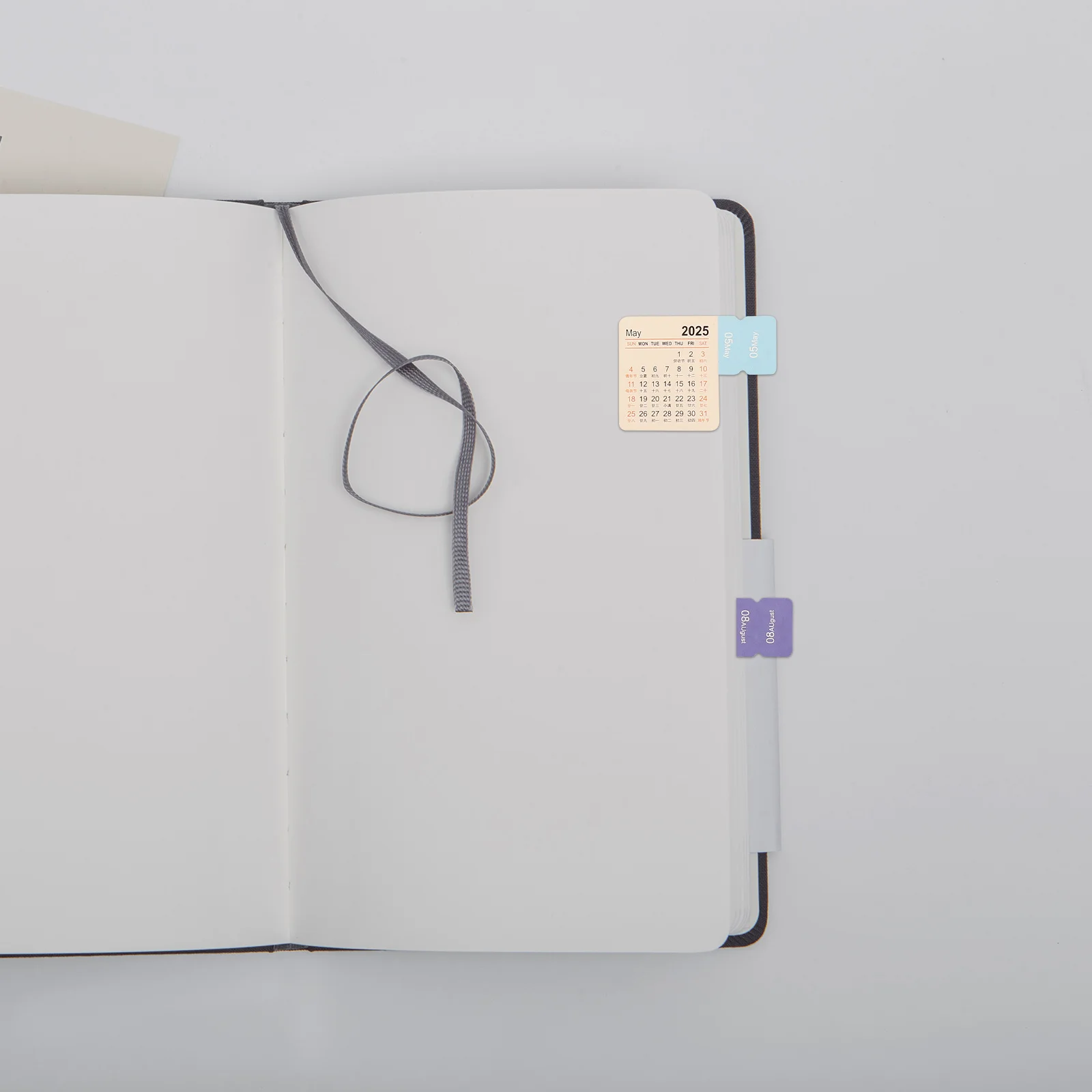 

6 Sets Calendar Tabs for Planner Book Sticker Stickers Index Daily Month Annual