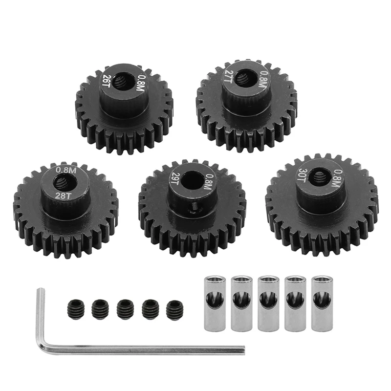 0.8M Motor Gear Set for 1/10 RC Rigs Crawler Axial Capra F9 SCX10 III AR45P Axle Upgrade Parts 26T+27T+28T+29T+30T