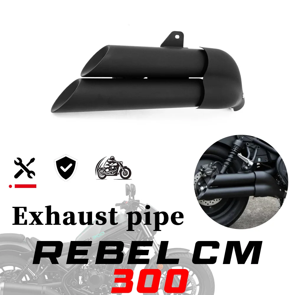 Retro Style Dual Outlet Stainless Exhaust Muffler Modified Parts fit For honda Rebel CMX300 300cmx