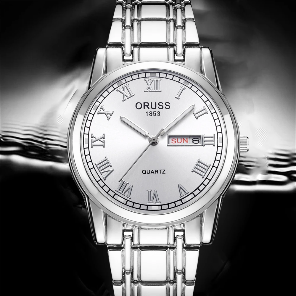 Klassische ausländische Stil Herren uhr atmos phä rische Klasse Mode langlebige langlebige Doppel kalender schöne Freizeit Business Trend Stud