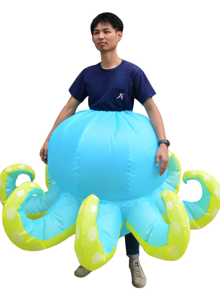 Simbok New Mascot Inflatable Costume Halloween Cosplay Performance Suit Octopus Performance Suit Stage Party Clothing