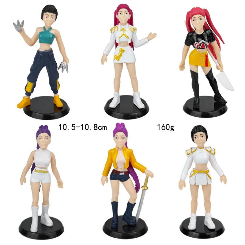 2025 Anime Kpop Demon Hunters Figure  Rumi Mira Zoey Derpys Tiger Figurine Toy Cute Desk Decoration Statues Ornament Kid Gifts