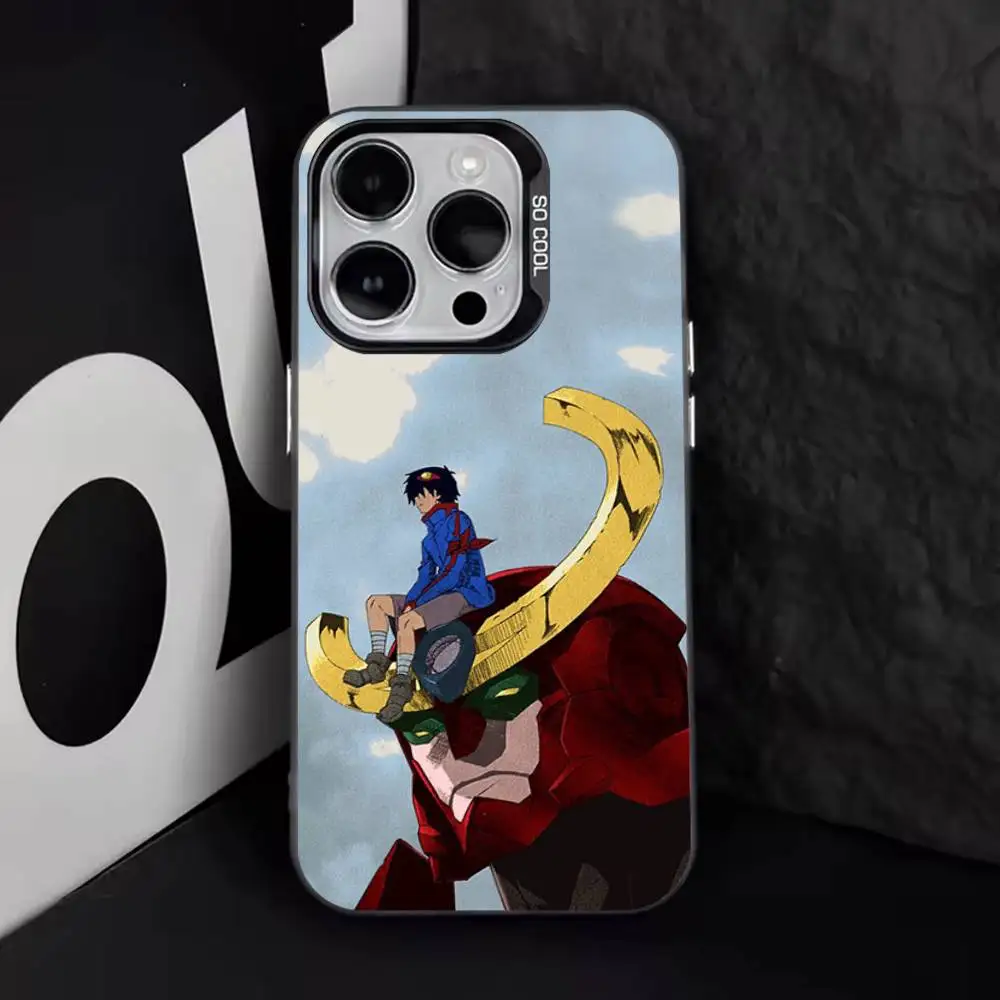 حافظة هاتف G-Gurren L-Lagann لهاتف iPhone 17,16,15,14,13,12,11,Pro,Max,Plus,E,Air, Mini Black Tpu