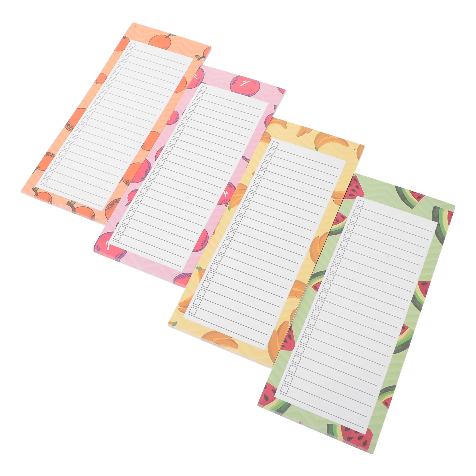 4 قطعة المغناطيسي المسيل للدموع قبالة قائمة البقالة دفاتر الثلاجة مذكرة منصات وجبة التخطيط قائمة التسوق دفتر لزجة #2