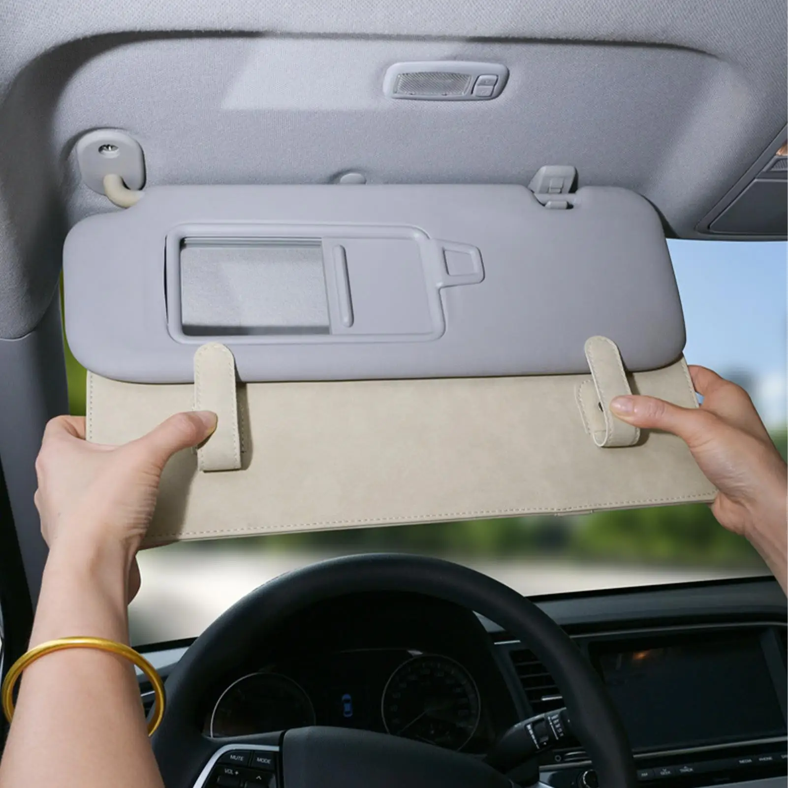 Car Visor Shade Extender Anti Glare Driving Attachment Interior Accessories for Sedans Trucks Minivans Pickups Daily Commute