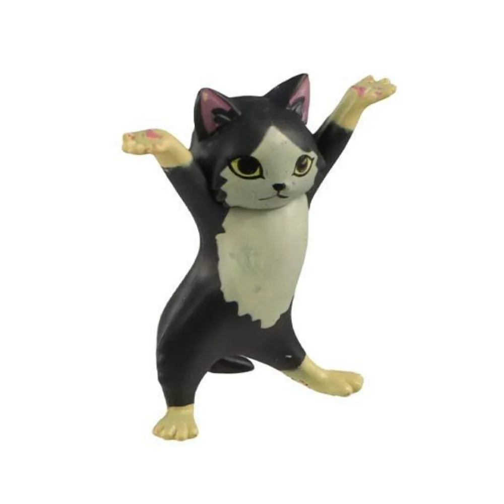 

Decoration Crafts Hand-made Cat Miniatures Cartoon DIY Cat Pen Holder PVC Cute Car Cat Ornaments Gift Toys