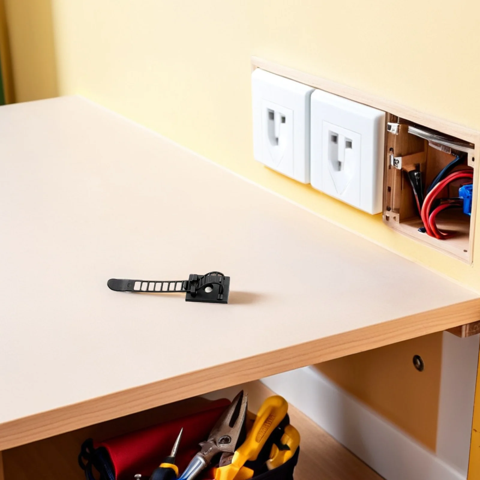 

30pcs Cable Organizer Clips Adjustable Self-Adhesive Cord Holders For Desk Reusable Wire Management Ties Peel Stick Cord Holders