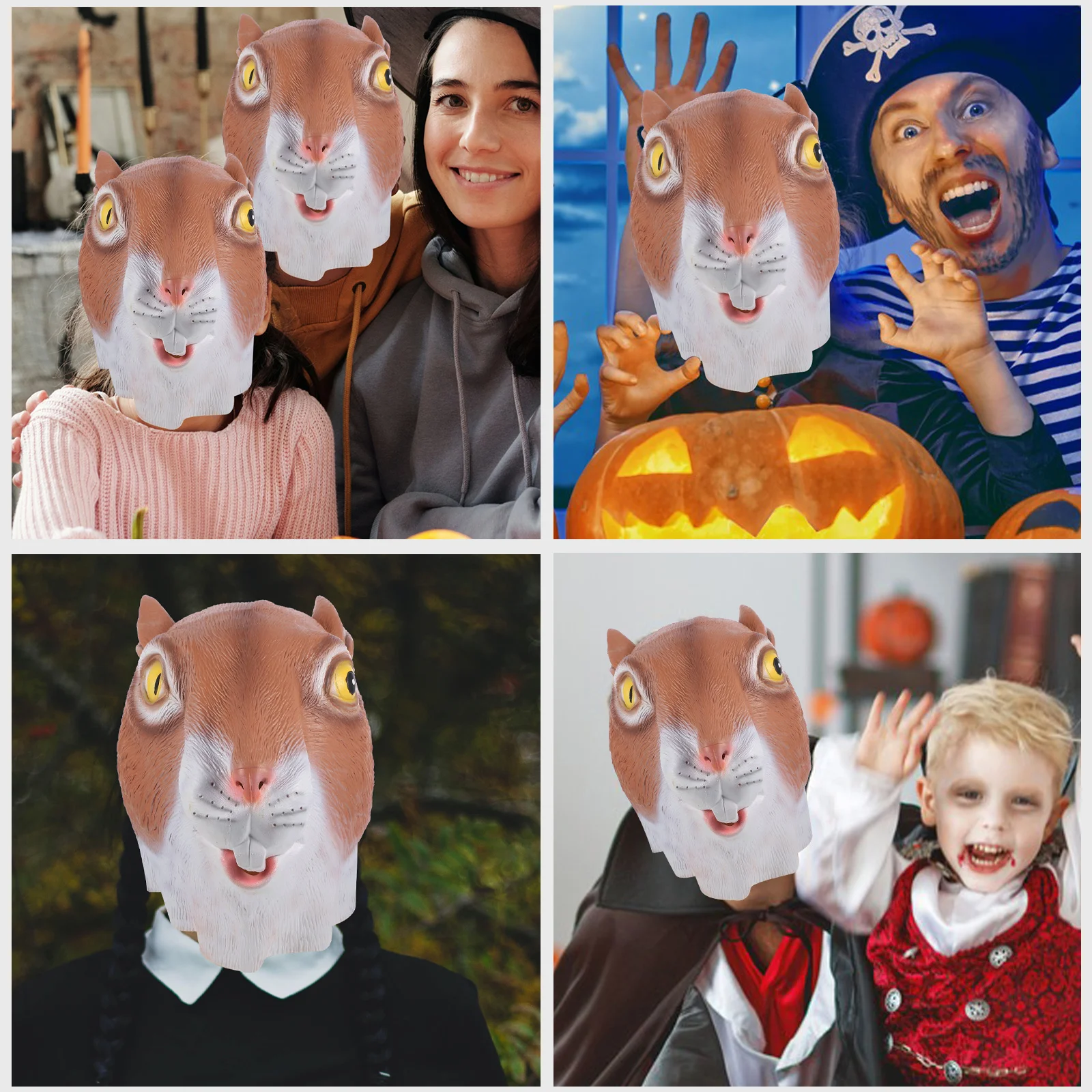 

animal head mask squirrel mask mask for Halloween party Halloween Costume Mask