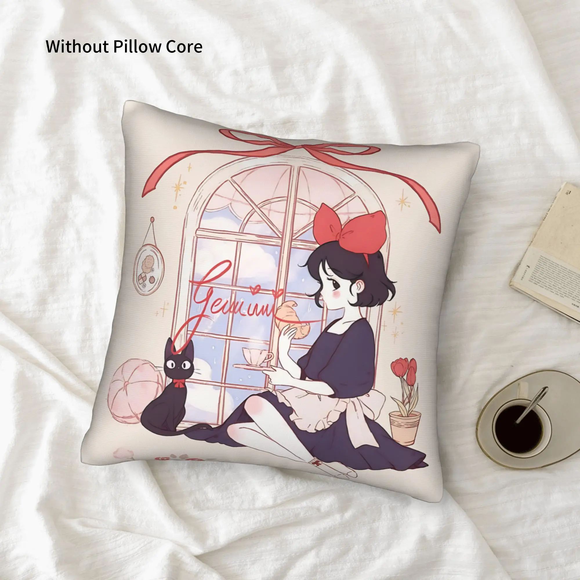 1PC Anime Kikis Delivery Services Pillow Case Home Decor Items Double-Sided Printing  Sofa Cushion Bedroom Bedside Pillow