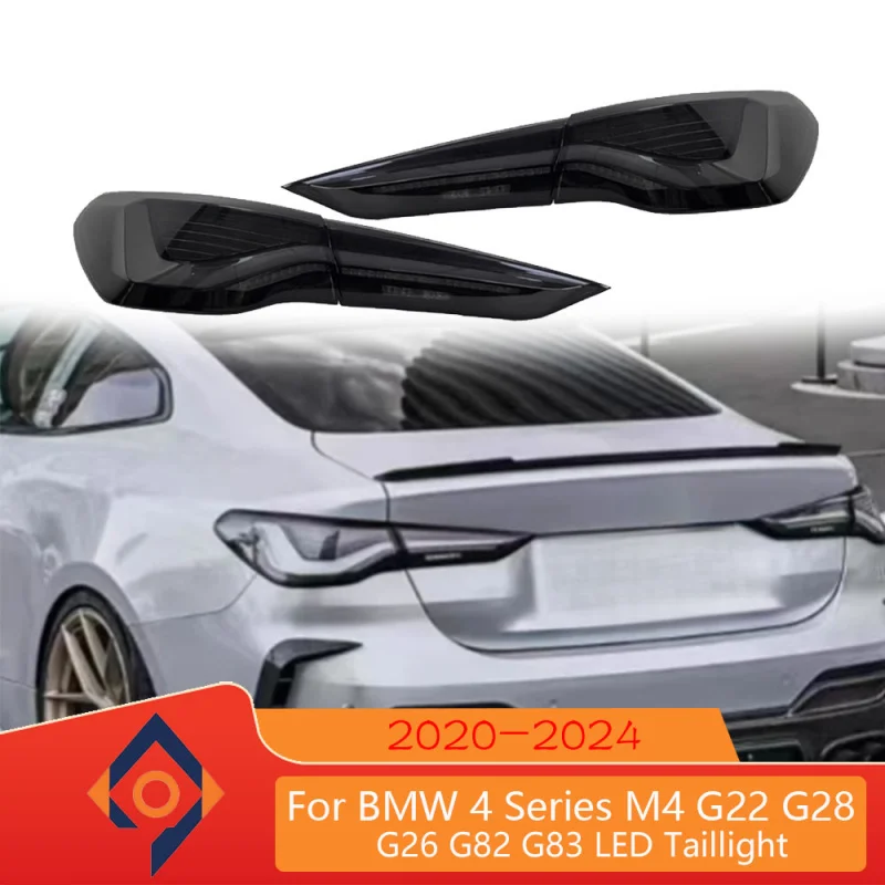 For BMW 4 Series G22 G82 M4 Taillight Assembly 2020-2022 Modified LED Driving Light Running Water Turn Signal Plug And Play