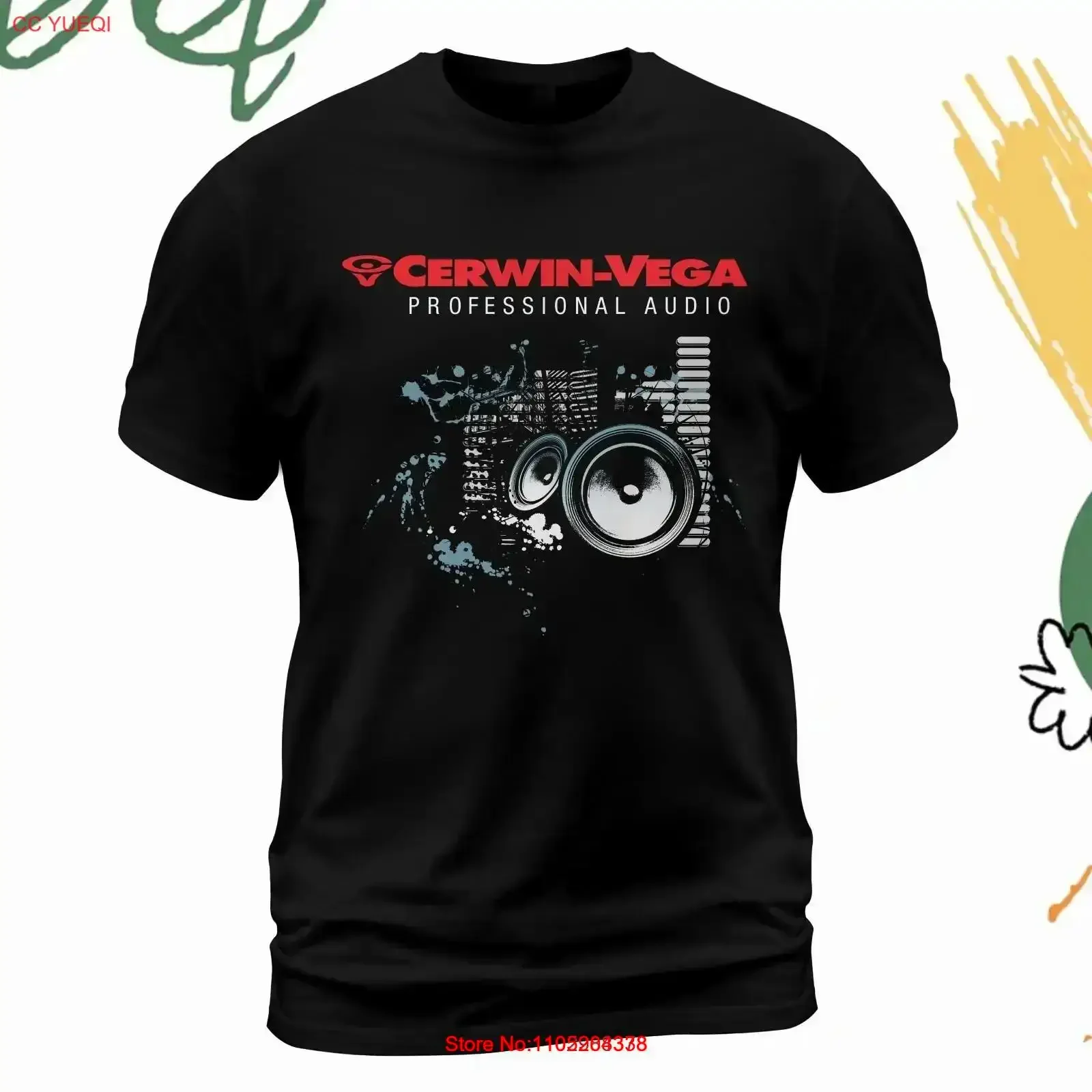Cerwin Vega Profesional Audio T Shirt Size S 5XL Made in USA vintage Washed streetwear homme Casual Stylish Versatile vintage
