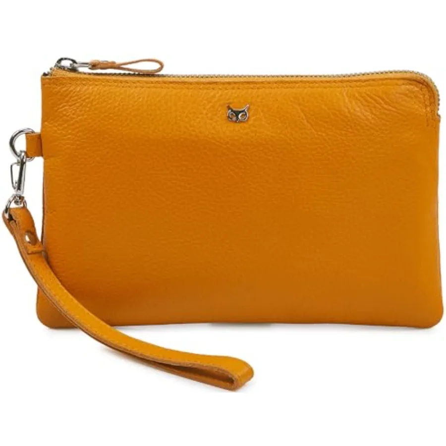 

Кошелек-клатч из натуральной кожи для женщин, сумочка для телефона, ключей, монет, с отделениями для кредитных карт