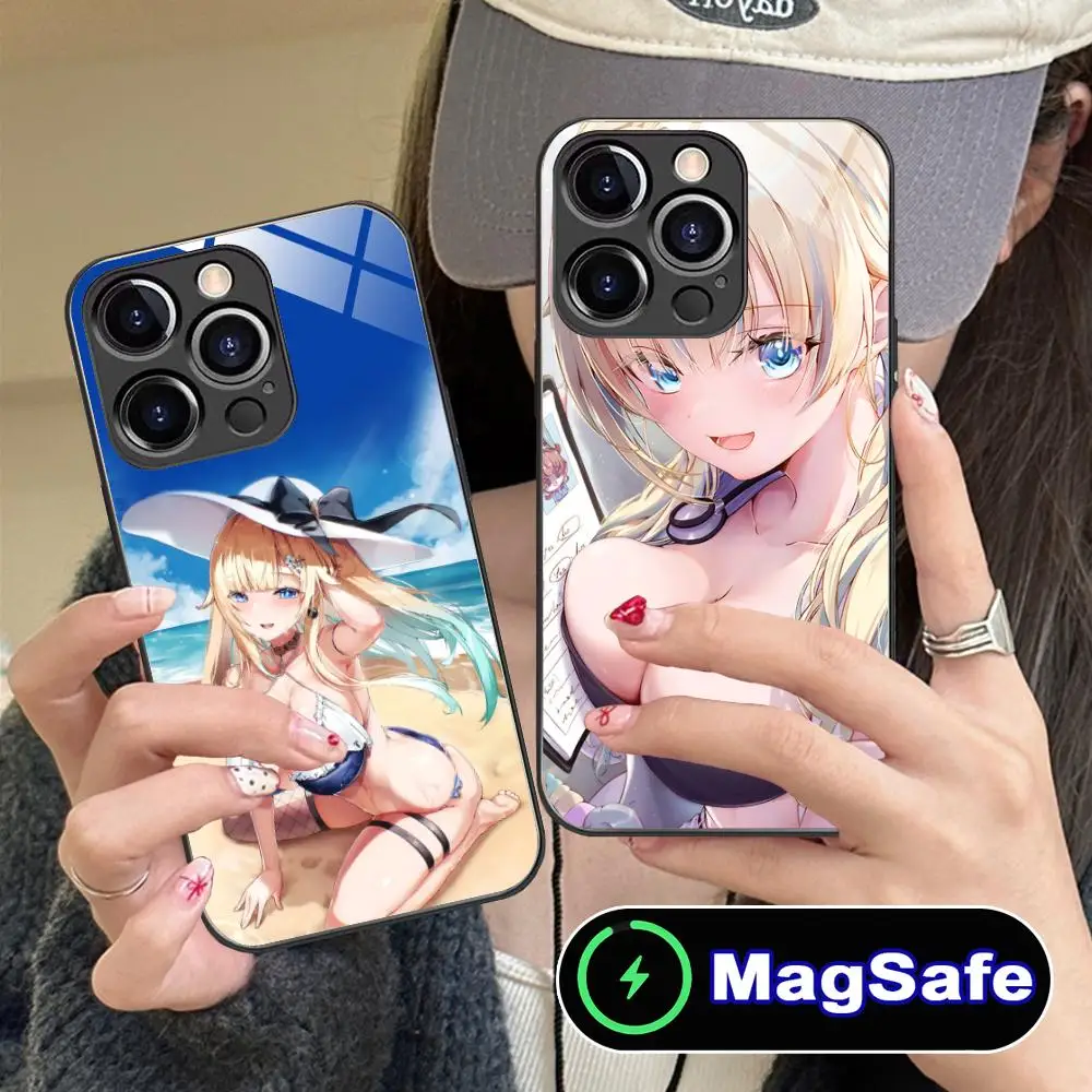 

Чехол для телефона Аниме Айзава Эма для iPhone 16, 15, 14, 13, 12, 11 Pro Max Plus Mini MagSafe, защитное стекло, красивый смартфон