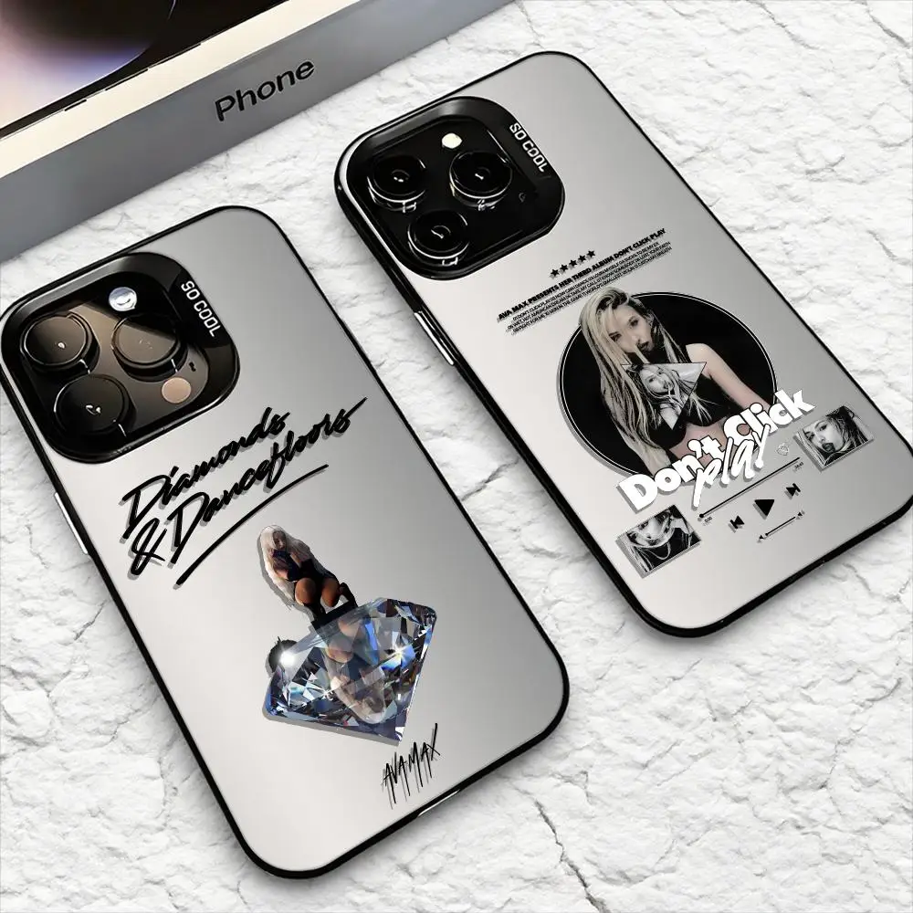 

Чехол для телефона Ava M-Max Singer для iPhone 17, 16, 15, 14, 13, 12, 11 Pro Max Air Matte Laser Aurora, противоударный Funda PIKPAKA