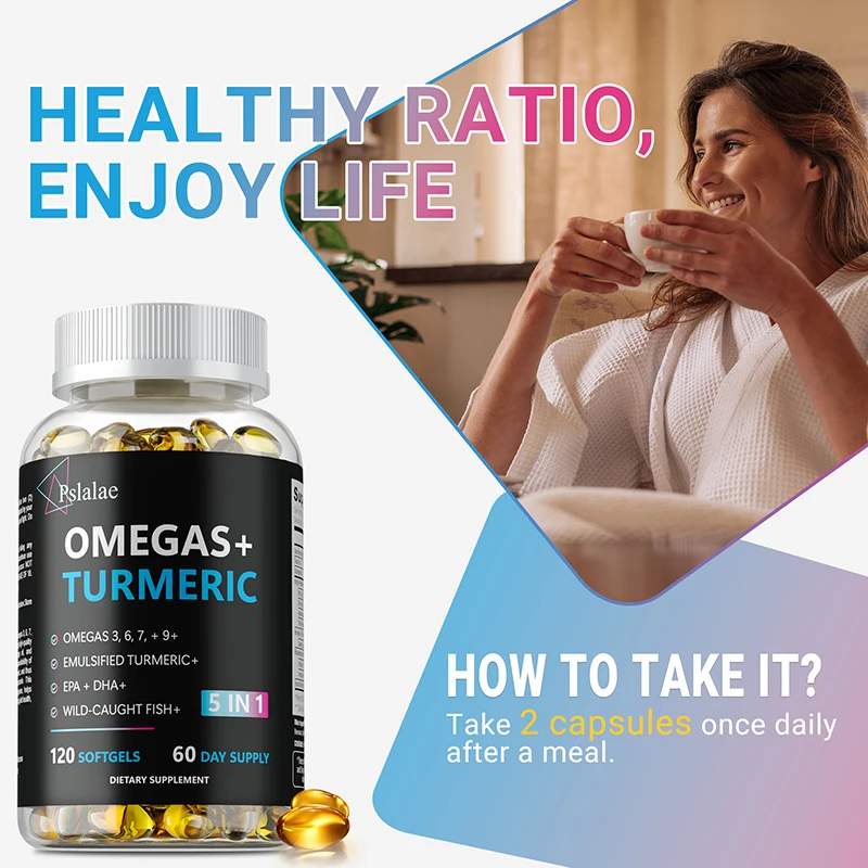 Cápsulas de Omega+ y Cúrcuma - - Turmeric Curcumin Capsule reseña y precio