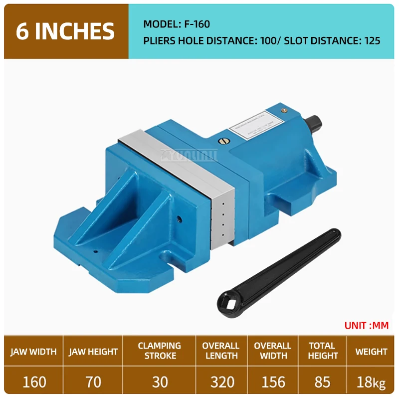 150~200mm Milling Machine Free Style Vise CNC Split Combined Precision Flat Nose Pliers 6/8 inches Table Vise