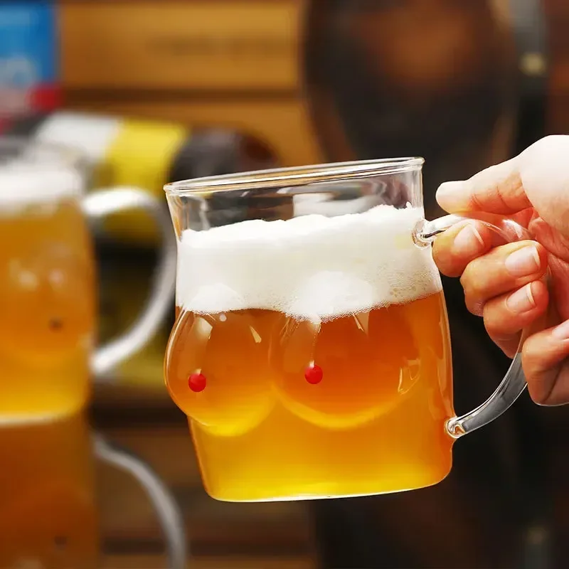 Kreative sexy Bierkrüge Glas große Wasser Tasse Saft Tasse große Bierkrug Rotwein Glas Trinkgläser Schnaps glas Milch Tasse