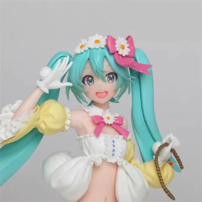 Hatsune Miku-Kit de modelismo de la serie Four Seasons, figura de animación coleccionable con accesorio de oreja de conejo, figura hecha a mano para fanáticos