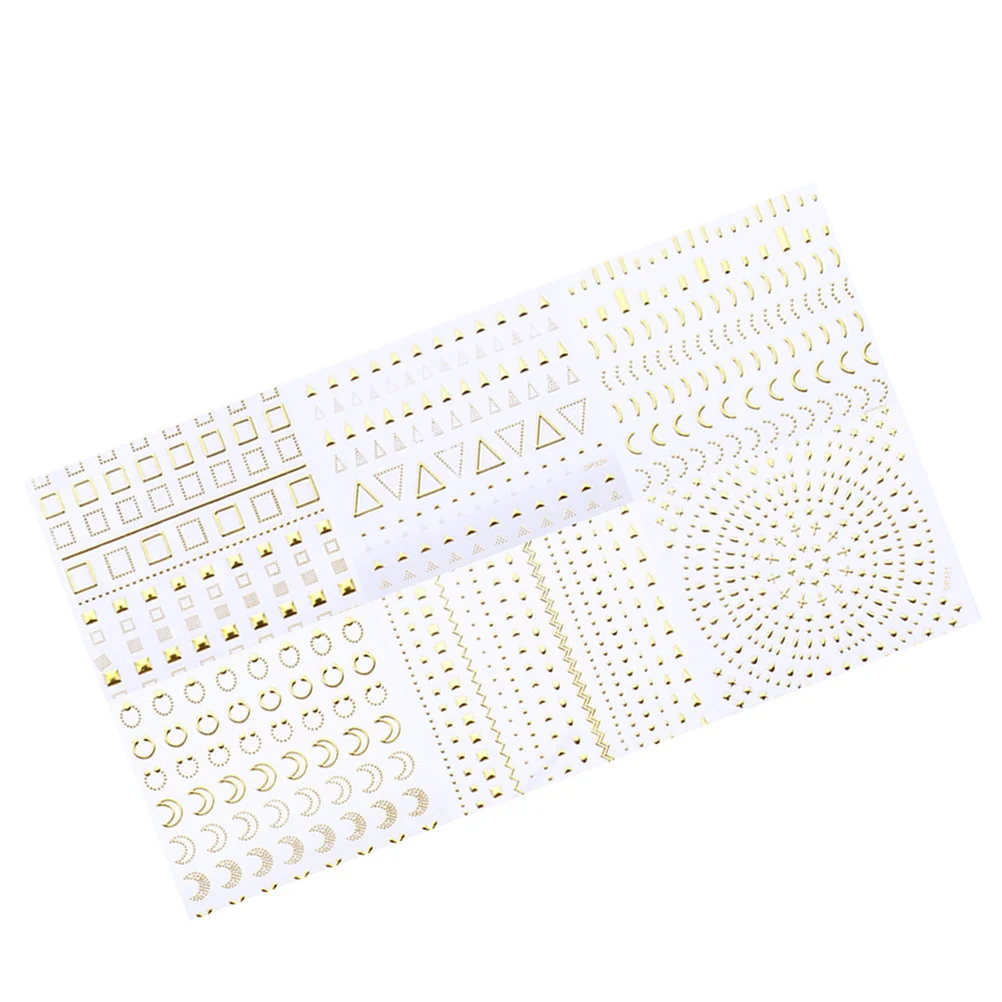 

6 Sheets 3D Nail Art Stickers Fine Workmanship Unique Design Nail Art Supplies for Home Professional Use Fashionable Women