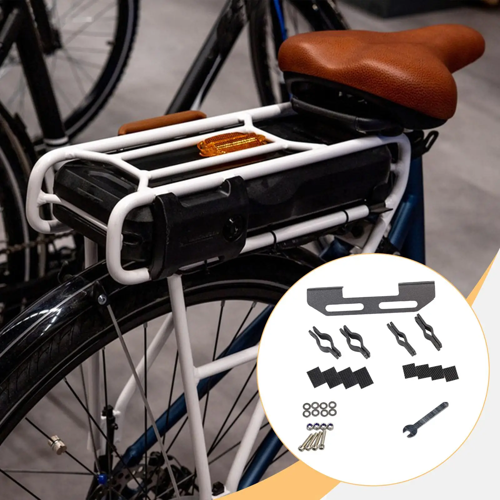 

Tail Light Mount Bracket Steel Riding Study Bicycling Biking Elegant Tail Light Adapter Taillight Rack Taillight Mount Holder