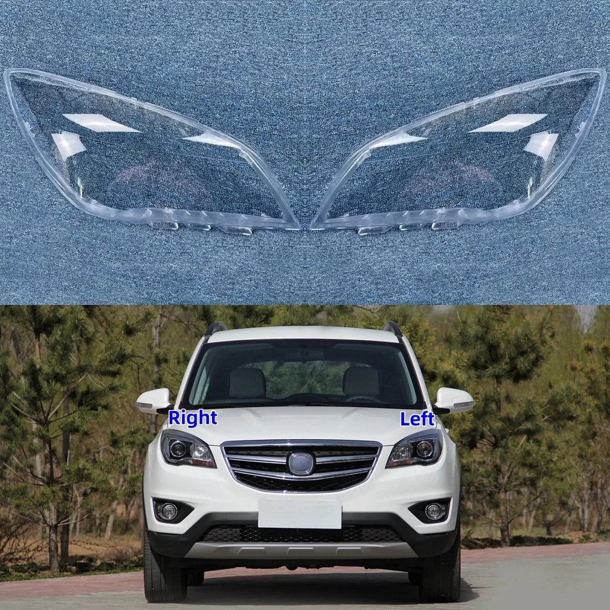 

For Changan CS35 2017 2018 Car Acccessories Headlight Cover Replace The Original Lens