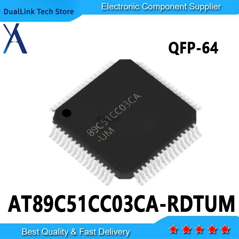 

1PCS New and Original AT89C51CC03CA AT89C51CC03C AT89C51CC03CA-RDTUM AT89C51CC03CA-UM QFP-64