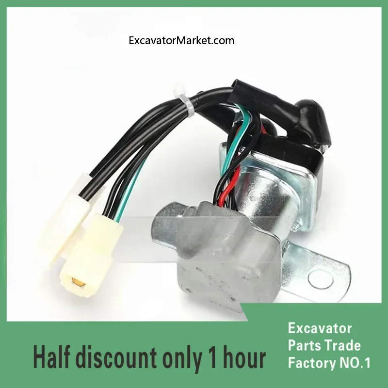 Excavator Accessories for Excavator Hitachi Relay Start Motor EX120 200 220-2 Isuzu 6BG1/6HK1 Engine