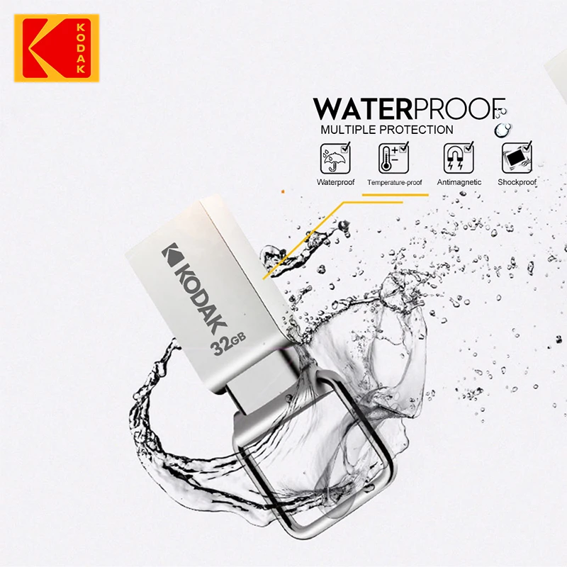 KODAK K112 Super Mini Metal USB Flash Drive 64GB 32GB USB2.0 PendrivePend