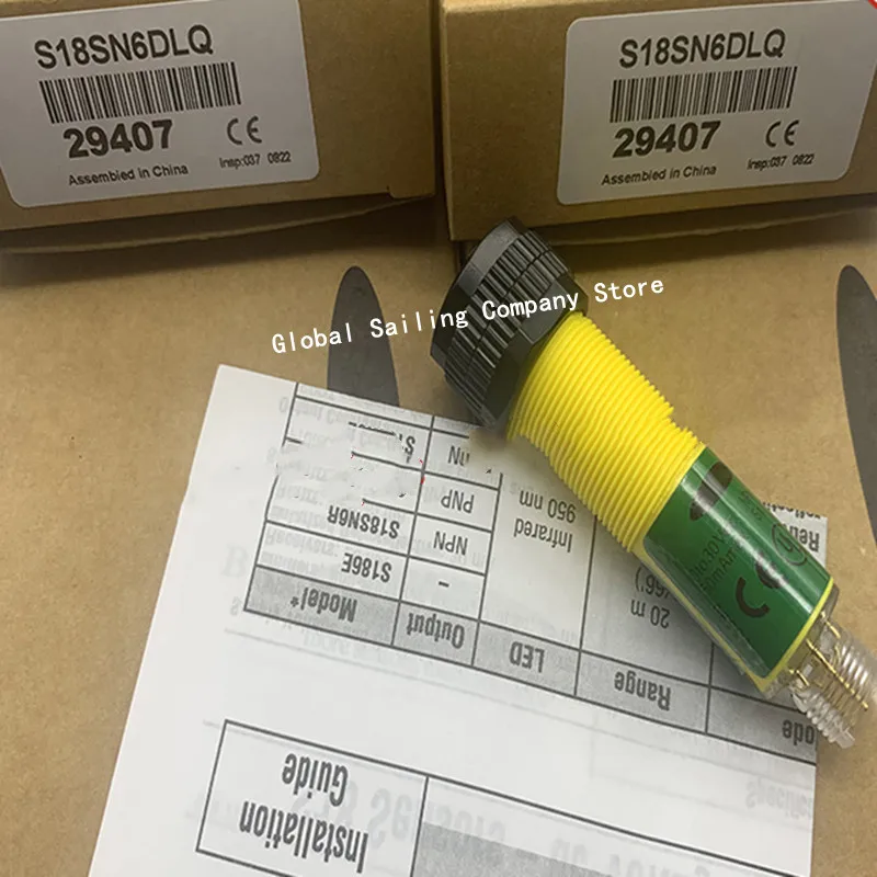 2pcs New reflective photoelectric switch S18SP6DQ S18SN6DLQ S18SP6DLQ S18SN6DQ