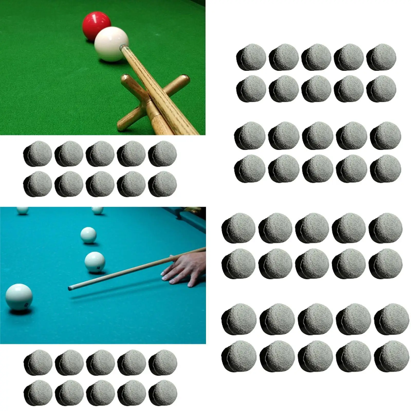 

Набор из 10 наконечников для бильярдных клюшек, простые в установке винтовые детали для игр в снукер