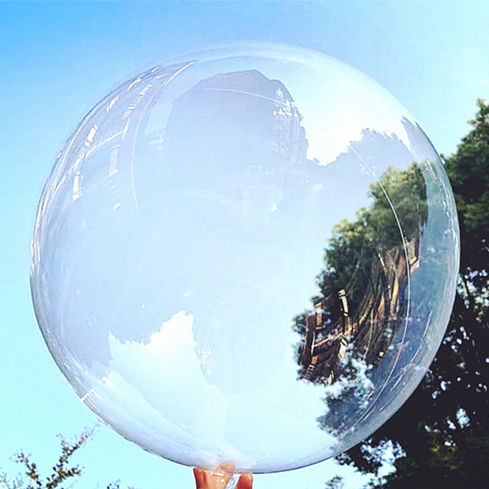 10pcs Boboo Balloons 10 20 24inch Clear Transparent Bubble Ballons Wedding Decors Baby Shower Favors Birthday Party Decorations