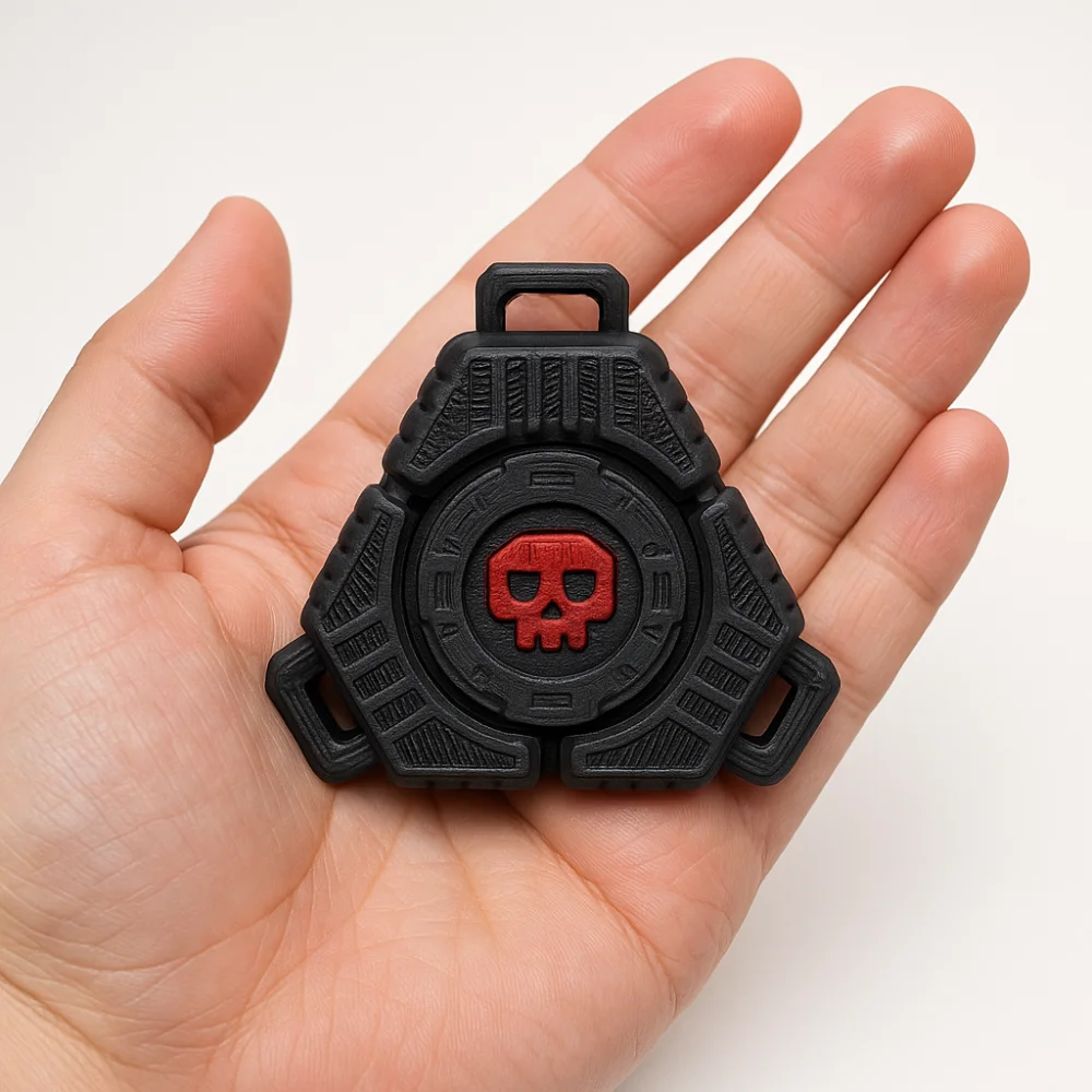 Fidget Spinner en plastique imprimé en 3D, sans résistance, jouets gyroscopiques du bout des doigts, Rotation intéressante, cadeaux de fête