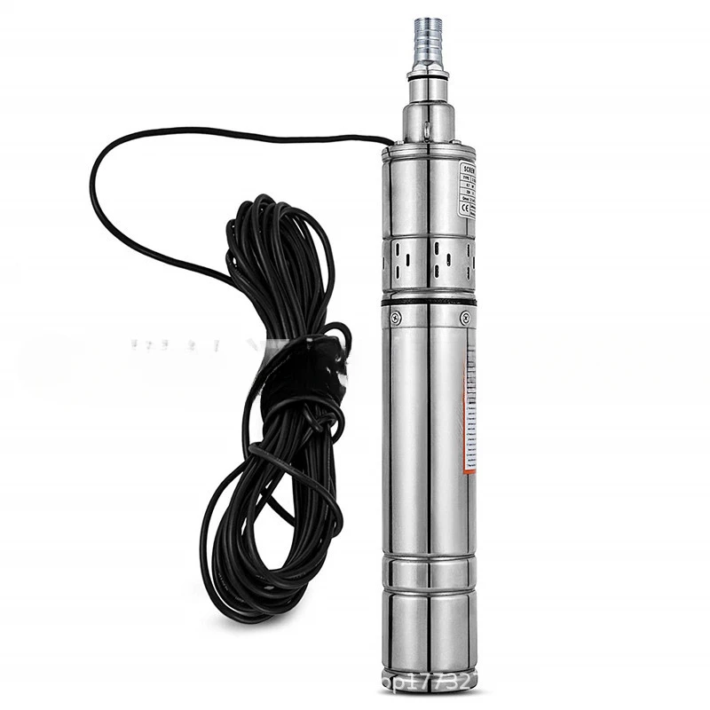 Household Deep Well Pump Electric Pump Stainless Steel Screw Submersible Pump