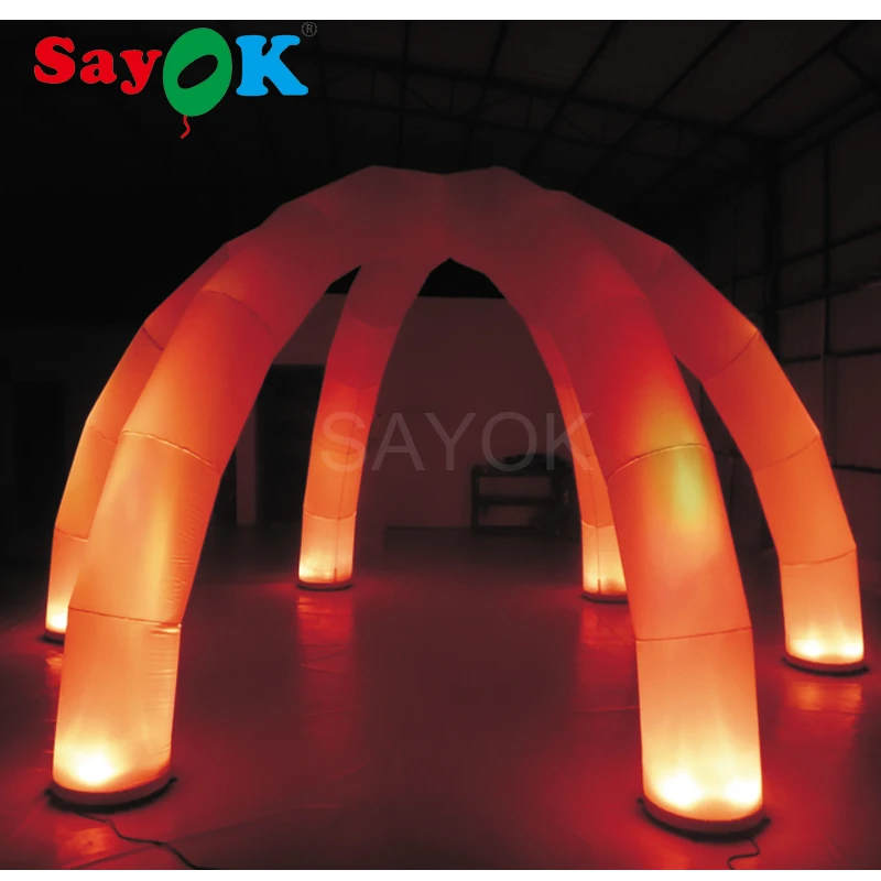 Hot Sale Cheap Inflatable Arch Tent With Led Light/inflatable Spider Tent/inflatable Arch For Party, Bar, Club,advertising Event