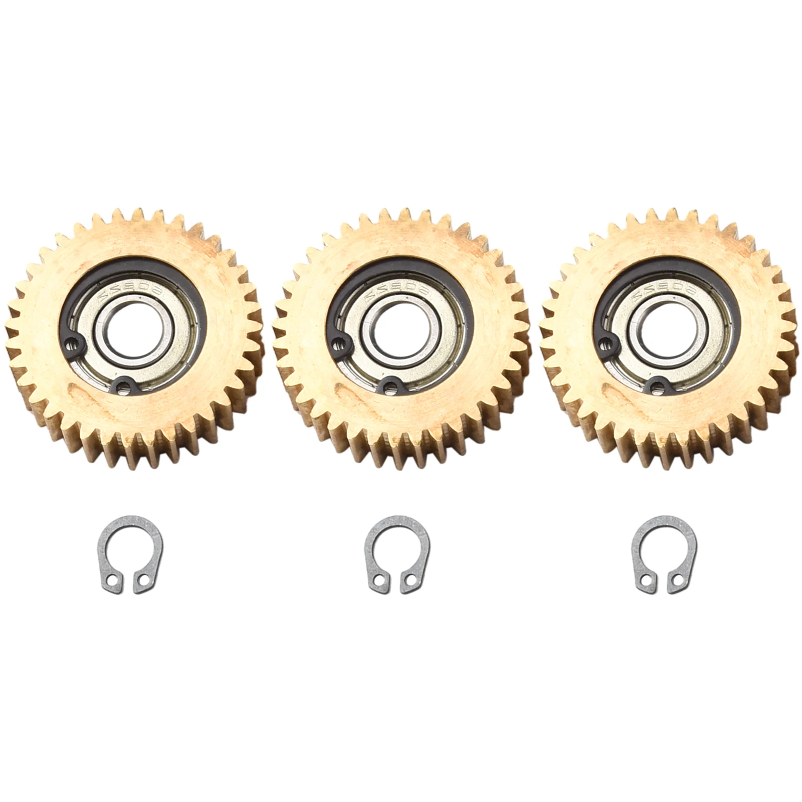 

For Bafang Motor Gear Gears With Bearings Electric Bicycle Components Components Electric Bicycle Yellow 36 Teeth 3PCS Copper