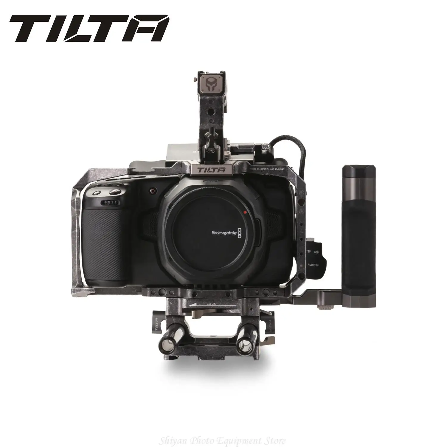 Imagem -05 - Kit Básico de Gaiola de Câmera Tilta Ta-t01 Tilta Cinza Preto para Bmpcc 4k 6k Sistemas de Foco de Follow Placas de Bateria