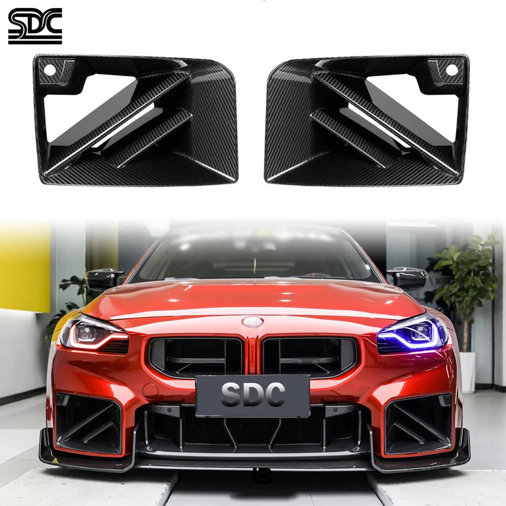 

Real Dry Carbon Fiber Front Ducts For BMW M2 G87 2023+ Auto Real Prepreg Dry Carbon Fiber Front Grille M Performance Style
