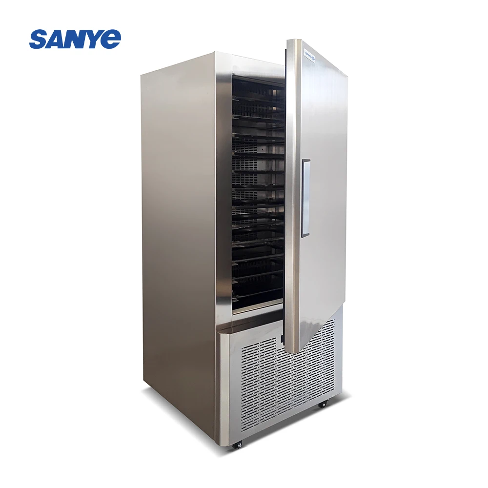 Commercial -40  Quick Freezing Freezer Refrigeration Equipment Stainless Steel Deep Frozen Cabinet 5 pans Blast Freezer