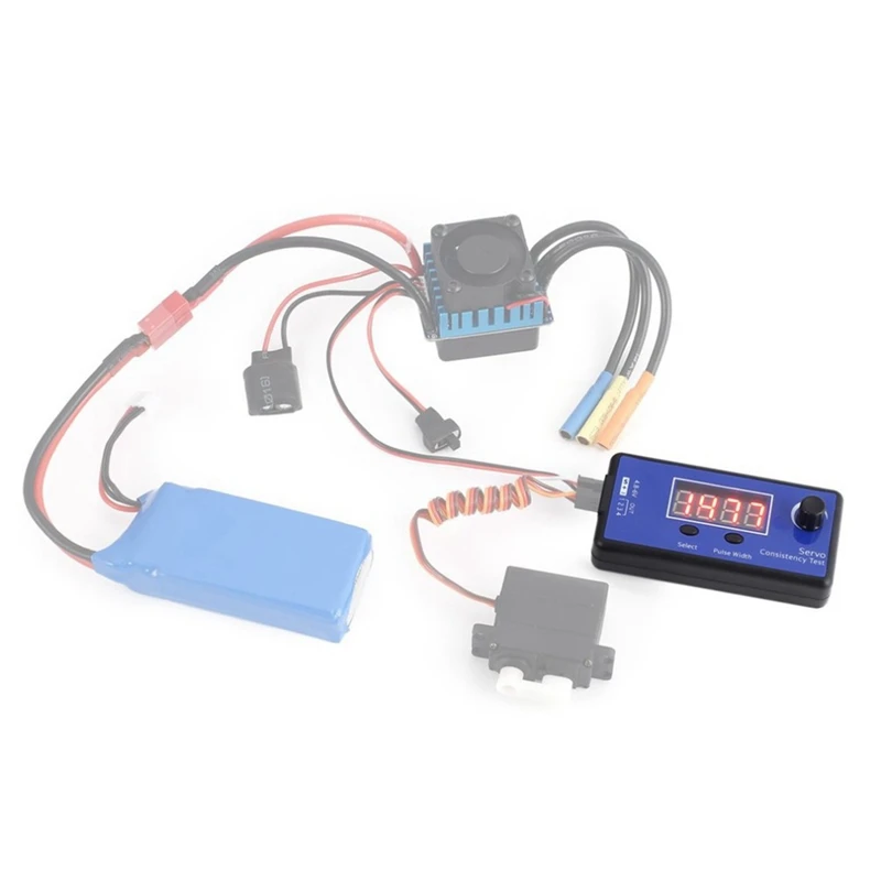 DC4.8-6V Mini 3 Modes Digital Servo/ESC Consistency Tester Steering Gear Measurement For RC Helicopter Airplane Car Tool